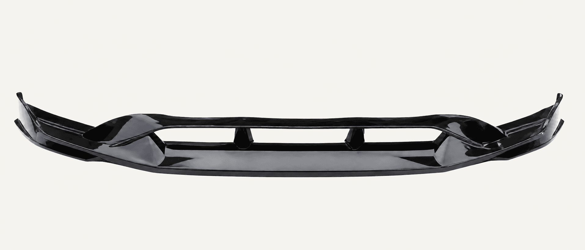 Gloss black BYD SEAL front lip shown as a standalone part